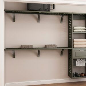 Camryn 24in Oak Closet With Lower Drawers