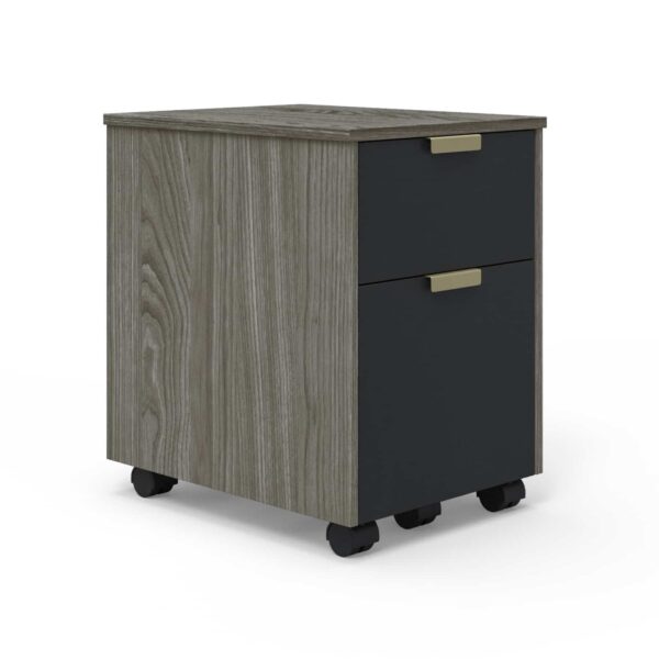 16in Timbercrest Collection Harbor Grey Ash File Cabinet Whalen Furniture