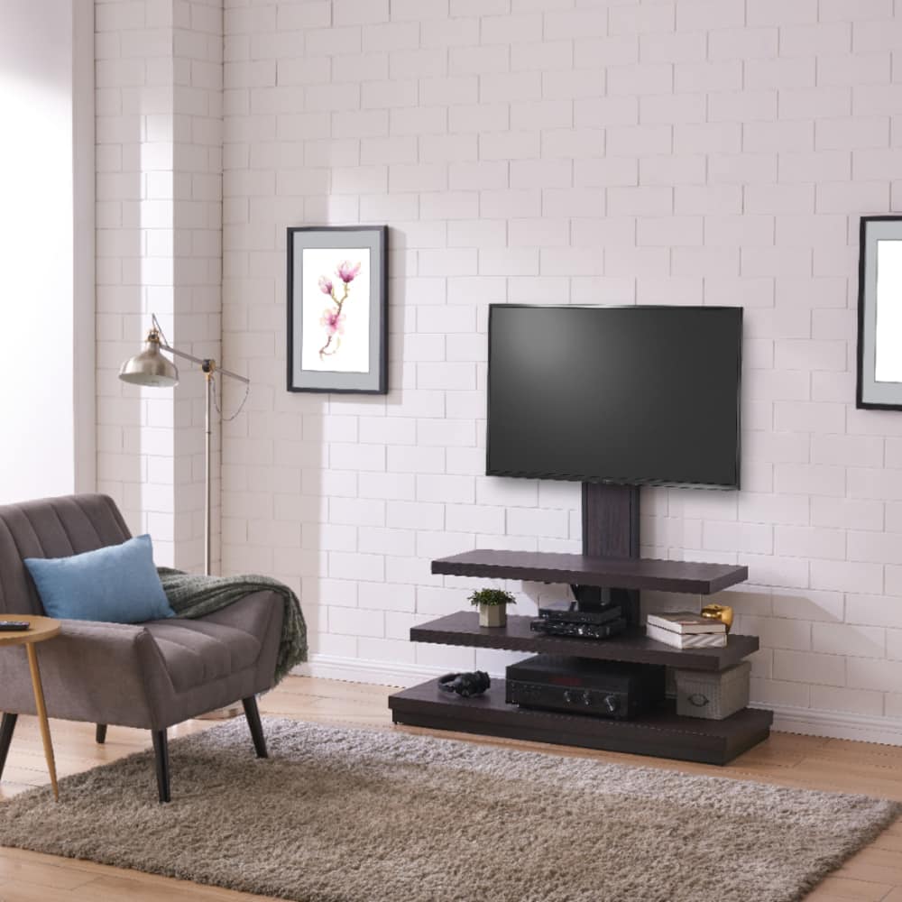 Hairpin TV Stand 3 Drawer Stylo Satin White - Furniturespot