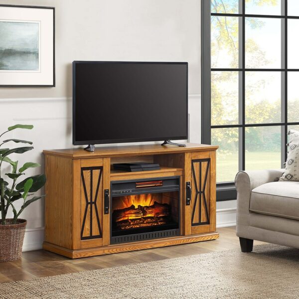 48in-Linwood-Golden-Oak-Fireplace2_MNFP48LW23IO-LS-Right1