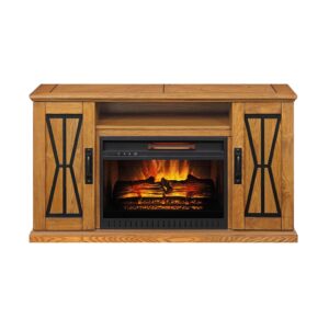 48in-Linwood-Golden-Oak-Fireplace2_MNFP48LW23IO-Silo-Front