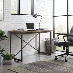 Conway Wood Writing Desk with Storage Gray - Threshold™