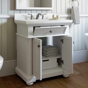 THMSVL30FVW-McGinnis-White-Vanity-Open-Cabinet-scaled