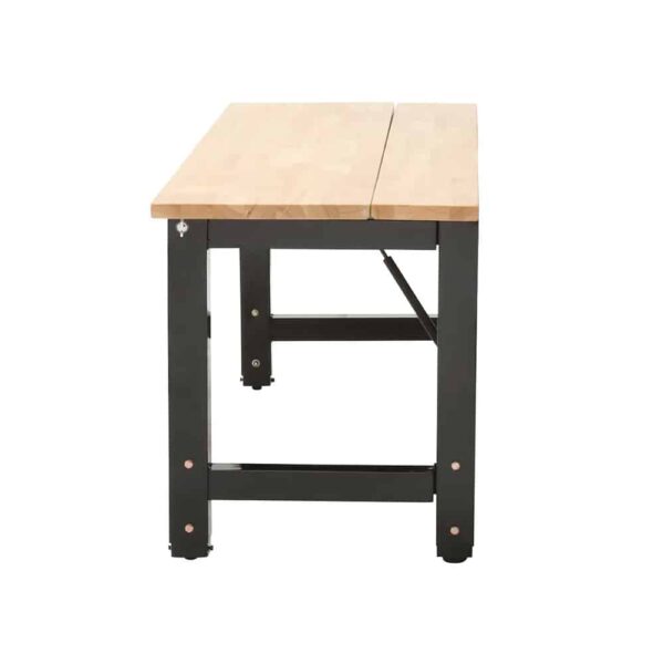Husky Ready-To-Assemble 6 ft. Folding Adjustable Height Solid Wood