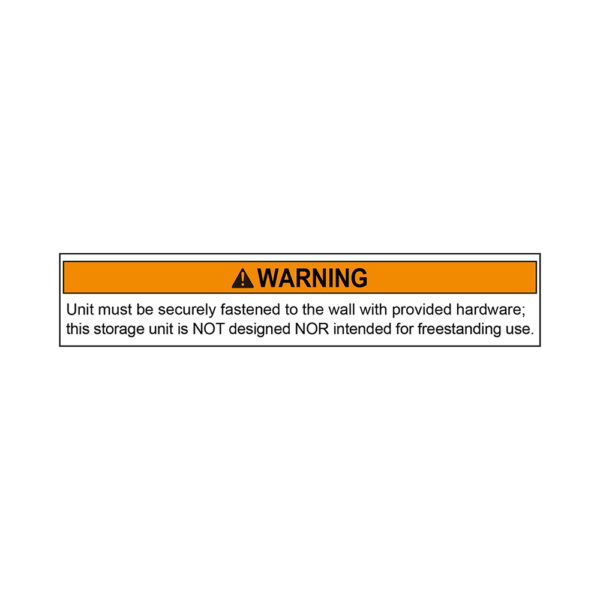 0238-A Not Intended to Be Freestanding Warning rA 20230927