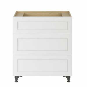LWSCLICK-18_Enfield_30in_ThreeDrawerBaseCabinet_ClassicWhite_KO-FR-1200