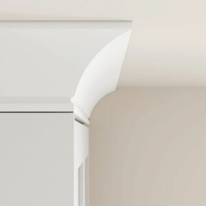 LWSCLICK-67&70_Enfield_96inCrownMoulding_84inFridgeSidePanel_ClassicWhite_LS-DS-1200