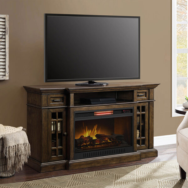 SMBAYFPC-33-E _Baylor_66in_Fireplace_Brown_LS-01